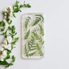 handmade pressed plants phone case many fern phone case