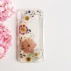 pressed flowers case floral landscape iPhone samsung