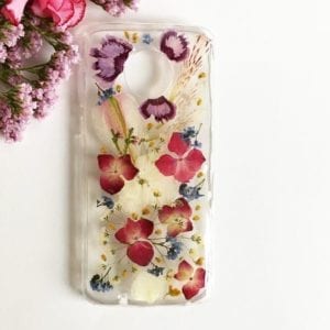 pressed flower case floral tango