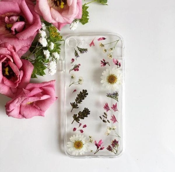 pressed flower phone case