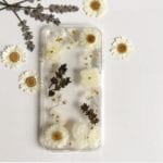 real pressed flowers phone case neutral frame