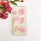 peony phone case fern and felt dried flower