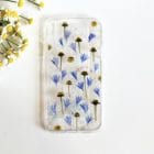 cornflower and daisies phone case blue