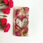 real flowers phone cover romantic heart