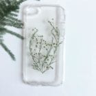 delicate dried flowers minimalistic case