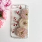 real flowers phone case romantic almond flower case fern and felt