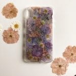 real pressed flowers phone cover