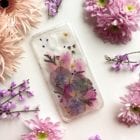 real plants phone cover pink volcano flower