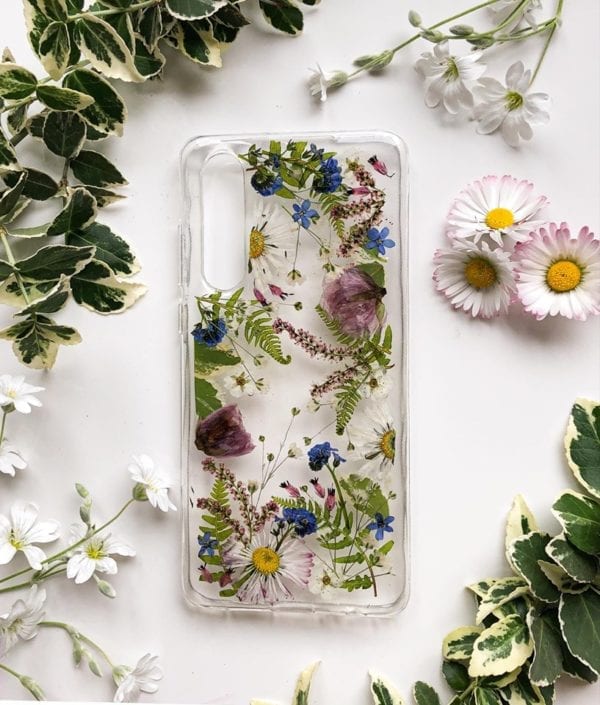 pressed flowers case