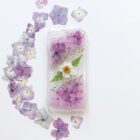 Pressed plant phone case| daisy and hydrangea