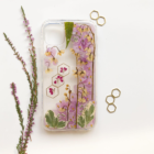 Purple Party | pressed flower phone case | Fern&Felt violet flower