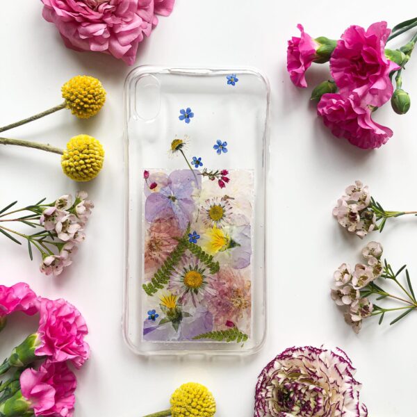 floral pocket | pressed flower phone case | fern&felt