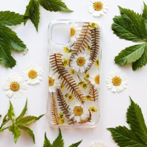 boho flowers | pressed plants phone case | fern&felt
