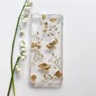 golden baby`s breath | real flowers phone case | fern&felt plaster flower gold