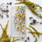 dried flowers phone cover buttercups