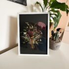 bukiet suszone kwiaty obrazek w ramce bouquet fern and felt dried flower