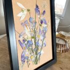 lovely bouquet dry flowers frame