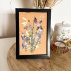 lovely bouquet dry flowers frame