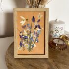 lovely bouquet dry flowers frame