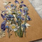 lovely bouquet dry flowers frame