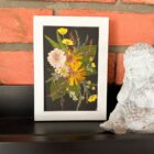 sunny day floral frame dried flowers