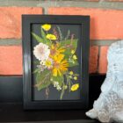sunny day floral frame dried flowers