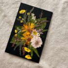 sunny day floral frame dried flowers